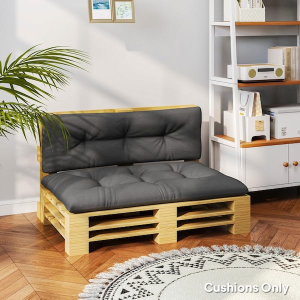 Outsunny 2 Seater Pallet Cushions Outdoor 3.9
