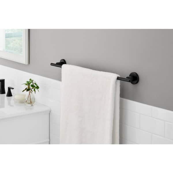 Menlo 24 in. Towel Bar in Matte Black