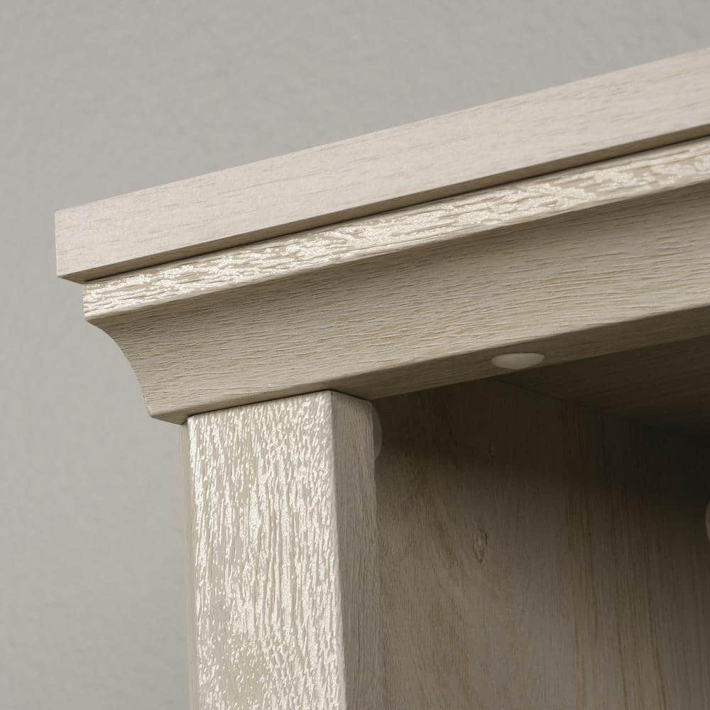 Chalked Chestnut 5-Shelf Adjustable Wood Bookcase
