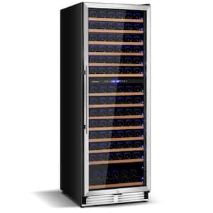Dual Zone 154-Bottle Free Standing Built-in Wine Cooler