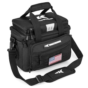Water Resistant Fishing Tackle Bags in Black for Fishing Gear Storage
