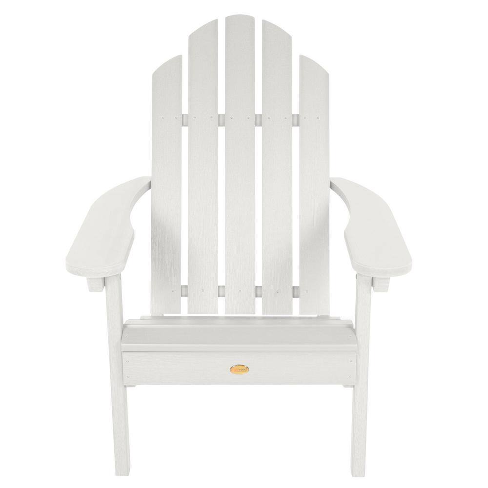 Classic Westport White Adirondack Chair Set with Arms