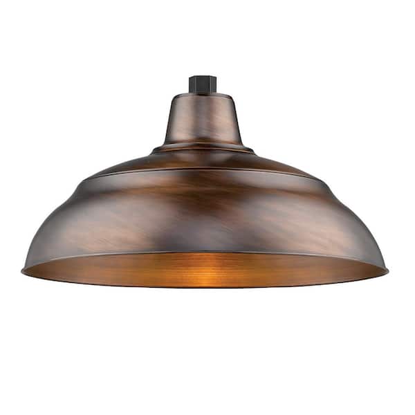 Millennium Lighting R Series 1-Light 18 in. Natural Copper Warehouse Shade