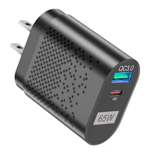 65W USB C Wall Fast Charger, Portable[GaN Tech] Type C PD3.0 For MacBook  Pro/Air