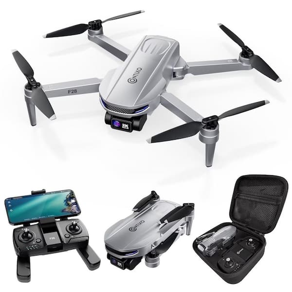 Stratus 2K GPS Drone with Intelligent Flight Modes, 26-Min Flight, Brushless Motors and Carrying Case