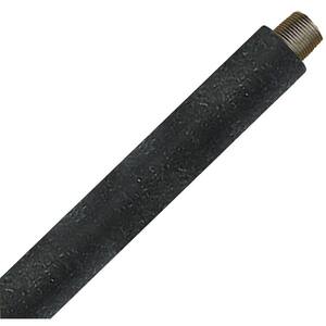 12 in. Black Steel Extension Rod