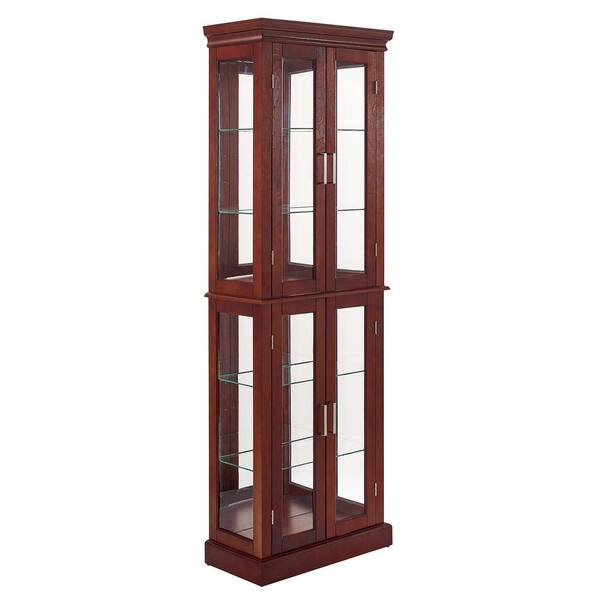 Collectors Display Cabinet Corner Display Cabinet with Mirror and Lighting in many colours 