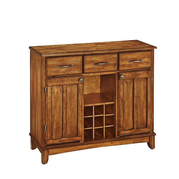 HOMESTYLES Cottage Oak Buffet with Wine Storage