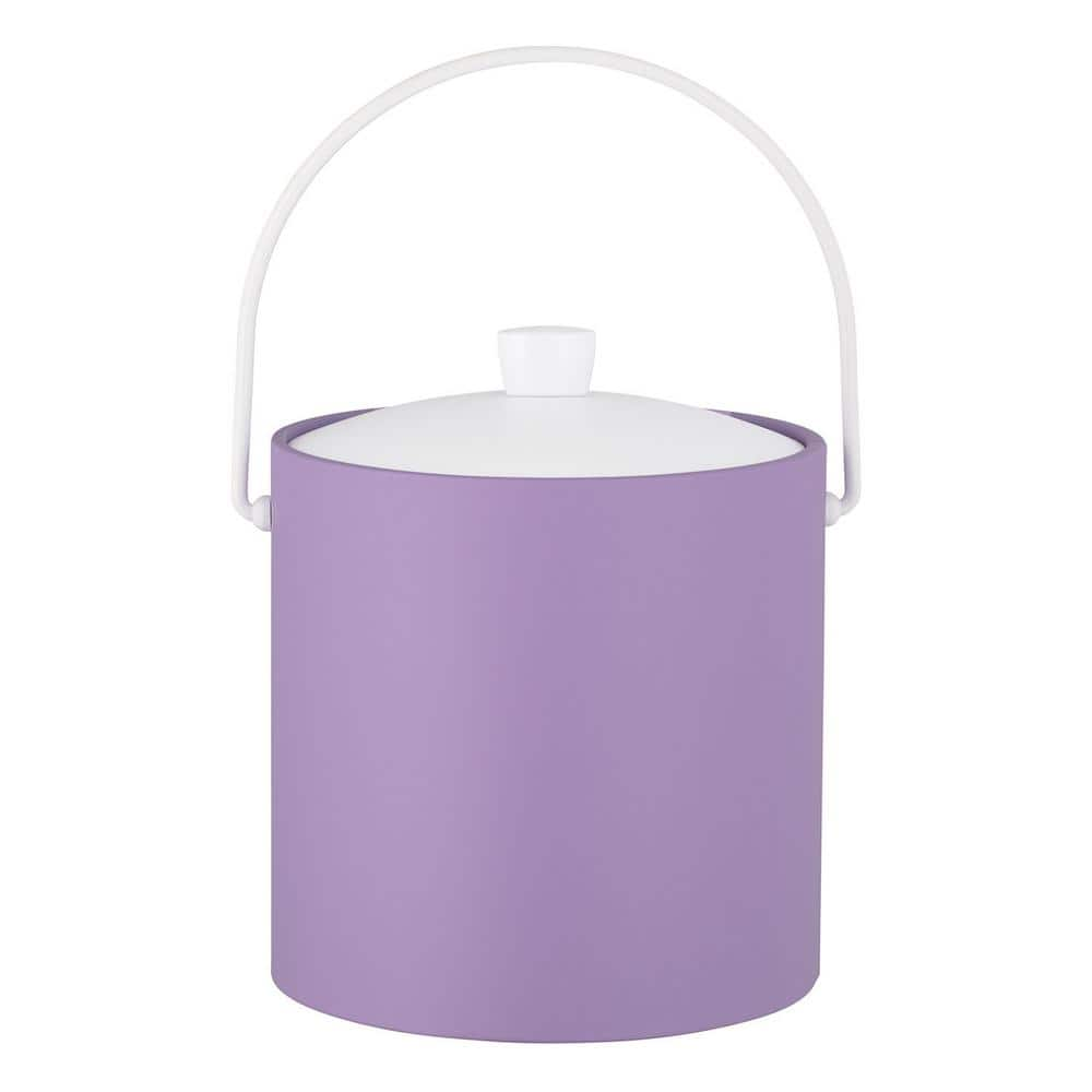 Kraftware RAINBOW 3 qt. Lavender Ice Bucket with Acrylic Cover 92366 - The  Home Depot