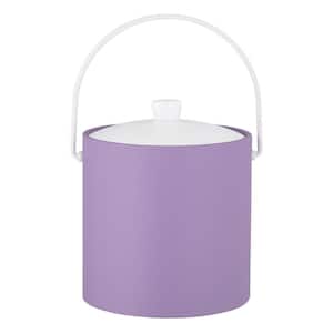 RAINBOW 3 qt. Lavender Ice Bucket with Acrylic Cover