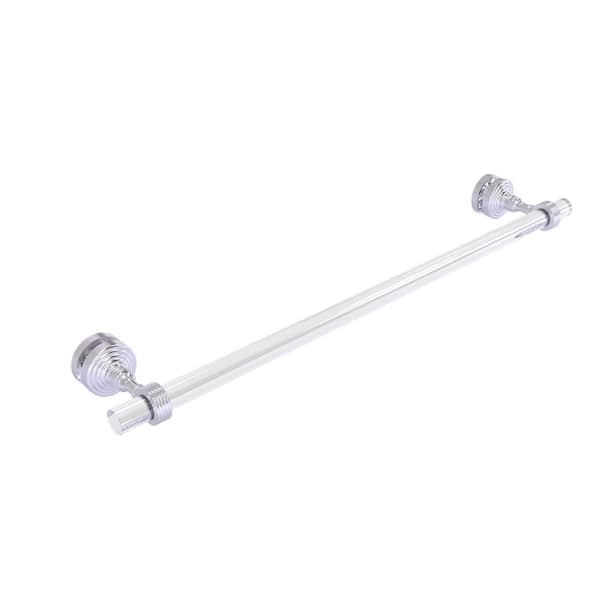 Allied Brass Pacific Grove Collection 24 in. Over-the-door Single Towel Bar in Satin Chrome