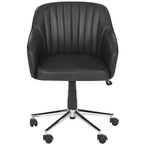 Hilda Black Faux Leather Office Chair