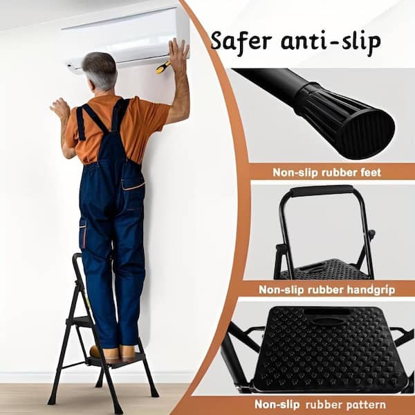 TITANKIT PRO 2-Step Lightweight Metal Step Stool (8 ft. Reach