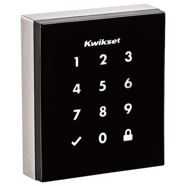 Kwikset Obsidian Satin Nickel Keyless Keypad Electronic Touchscreen Deadbolt