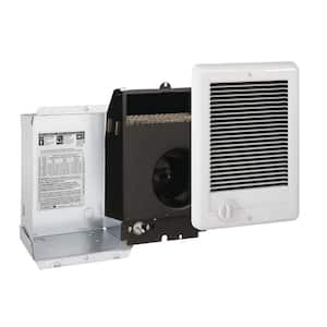 120-volt 1,500-watt Com-Pak In-wall Fan-forced Electric Heater in White with Thermostat