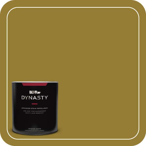 BEHR DYNASTY 1 qt. #M320-7 Thai Curry Matte Interior Stain-Blocking Paint and Primer