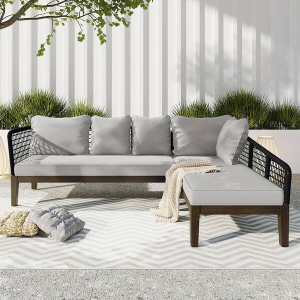 2 piece outdoor sectional discount