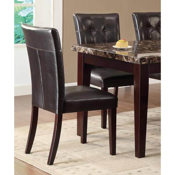 espresso wood dining chairs