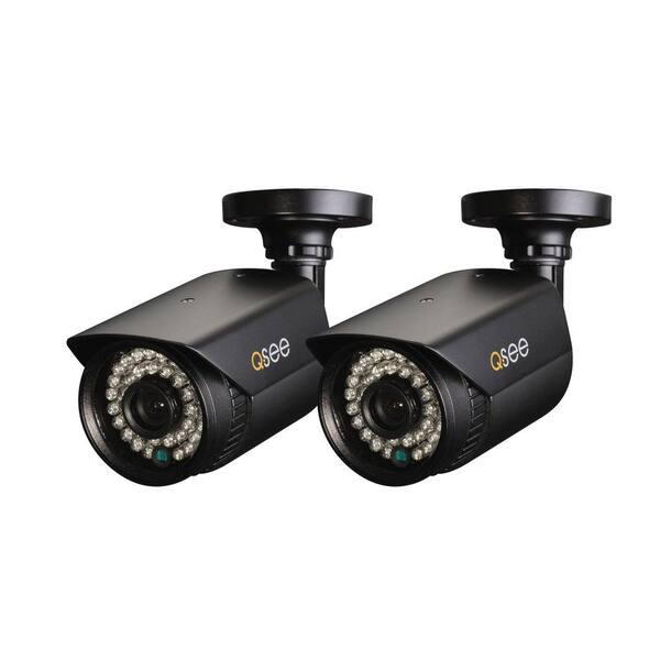 Q-SEE Premium Series Indoor/Outdoor 700 TVL Bullet Security Camera with 100 ft. of Night Vision (2-Pack)