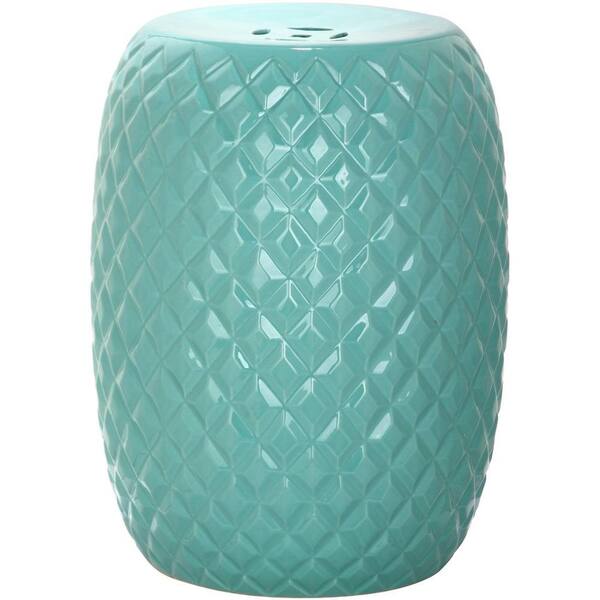 Safavieh Calla Aqua Ceramic Garden Stool