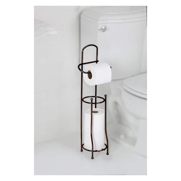 Toilet Paper Holder and Dispenser in Bronze