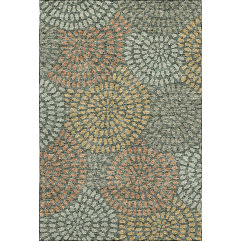 Mayfield Premium Machine Washable Abstract AMF2492 Basil 10 ft. x 14 ft. Area Rug price history on PriceWatchPro