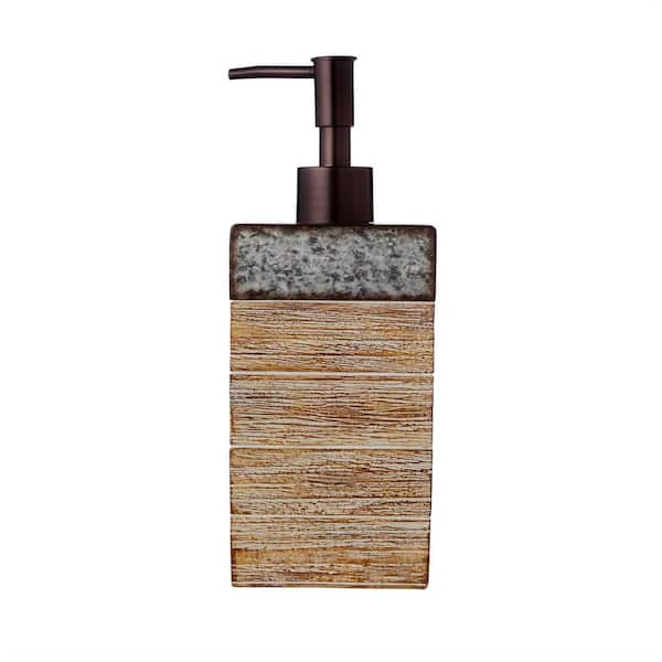 Saturday Knight Farmhouse Crate Freestanding Lotion / Soap Dispenser in  Natural V3406600130004 - The Home Depot