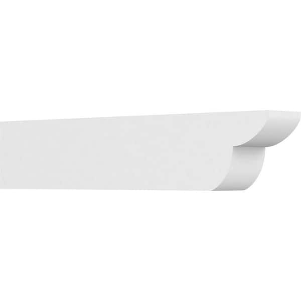 Ekena Millwork 4 in. x 6 in. x 30 in. Standard Crestline Architectural Grade PVC Rafter Tail Brace