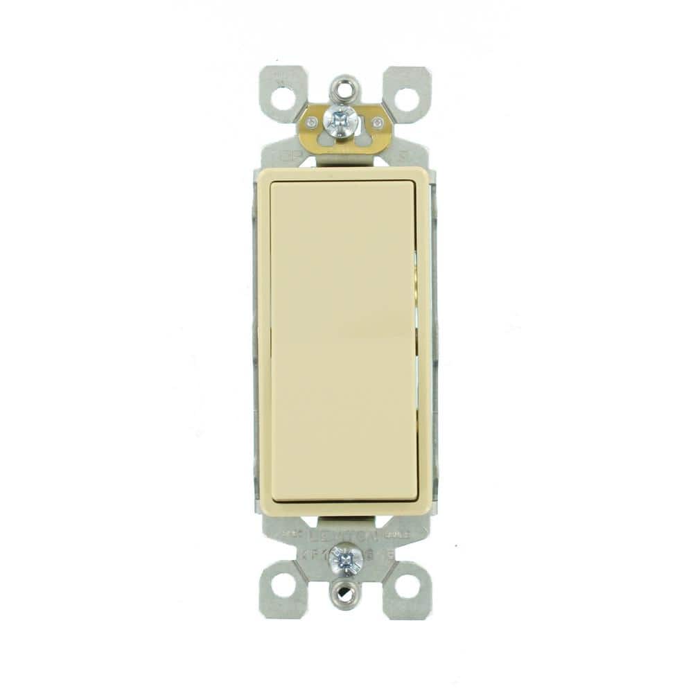 Leviton Ivory Decora Single Pole Triple Rocker Light Switch Control Bulk 1755-I