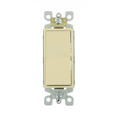 Leviton Decora 1-Gang Wall Plate, Ivory-R51-80401-00I - The Home Depot