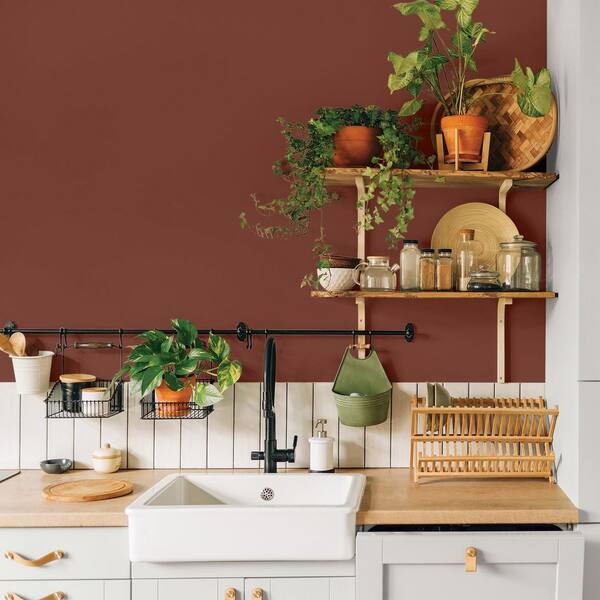 Glidden Premium 1 gal. PPG1060-7 Warm Mahogany Satin Interior