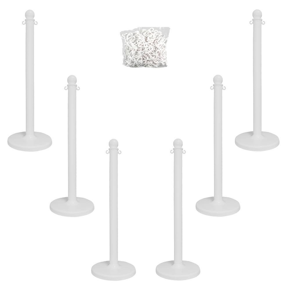 Medium Duty White Stanchion and Chain Kit price history on PriceWatchPro