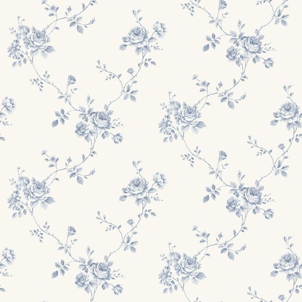 Unbranded Palazzo 2 Collection Floral Rose Vinyl on Non-Woven Non-Pasted Wallpaper Roll