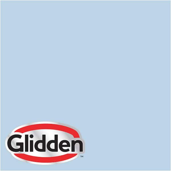 Glidden Premium 1 gal. #HDGV06 Pale Wildflower Blue Flat Interior Paint with Primer