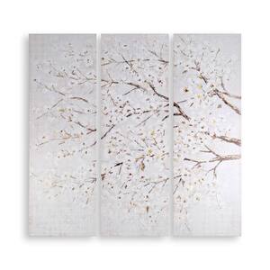 "Blossom Tree Trail" Unframed Canvas Nature Art Print 36 in. x 35.5 in. (Set of 3)