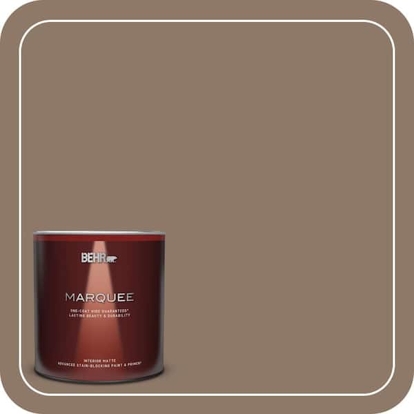 BEHR MARQUEE 1 qt. #PPU5-05 Coconut Shell Matte Interior Paint & Primer
