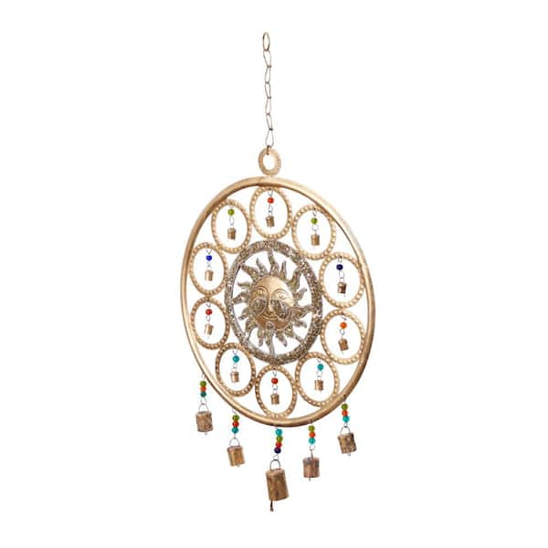 Monroe Lane Eclectic Metal Windchime, Gold