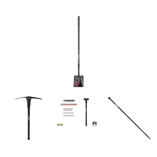 San Angelo Bar, 5 lb Pick Mattock (36 in. Fiberglass Handle), 10 lb Sledge (34 in. Handle) and 47 in. Shovel Combo