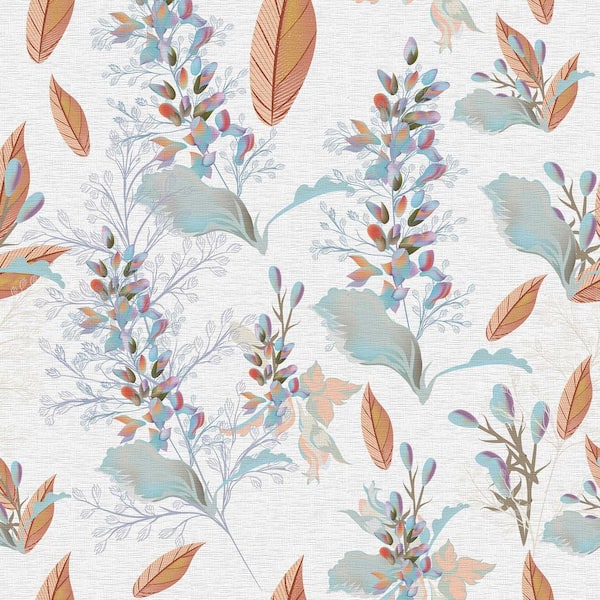 Vsmile Yellow leaves Water Resistant Wallpaper, Vinyl Peel and Stick Wallpaper Roll (2 Rolls / Covers 28.74 sq. ft.)