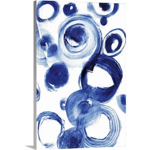 "Blue Circle Study IV" by Jodi Fuchs Canvas Wall Art