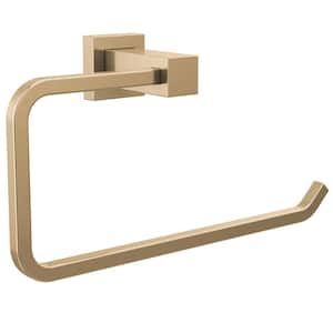 Velum Wall Mounted Hand Towel Holder in Champagne Bronze