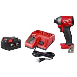 Oppervlakkig doorgaan kloof Milwaukee M18 18-Volt Lithium-Ion Brushless Cordless 1/4 in. Impact Driver  Kit with Two 2.0 Ah Batteries, Charger and Hard Case-2850-22CT - The Home  Depot