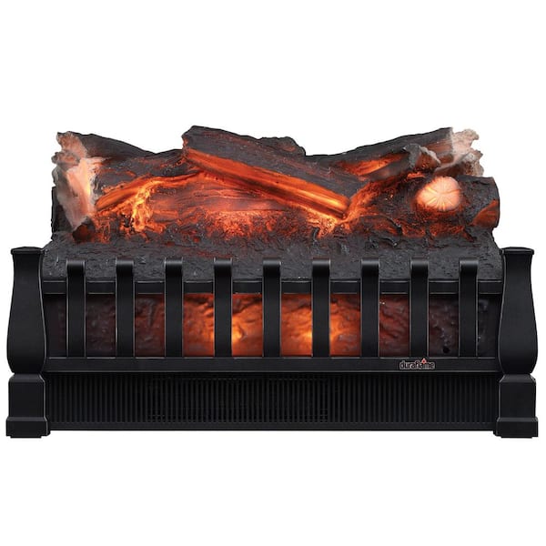 Duraflame 20 in. Electric Fireplace Log Set Heater with Realistic Ember Bed in Antique Bronze