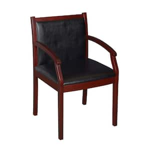 Kirsch Mahogany Vinyl Side Chair