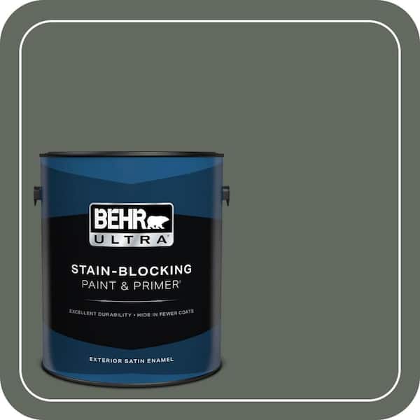 BEHR ULTRA 1 gal. #N410-6 Pinecone Hill Satin Enamel Exterior Paint & Primer