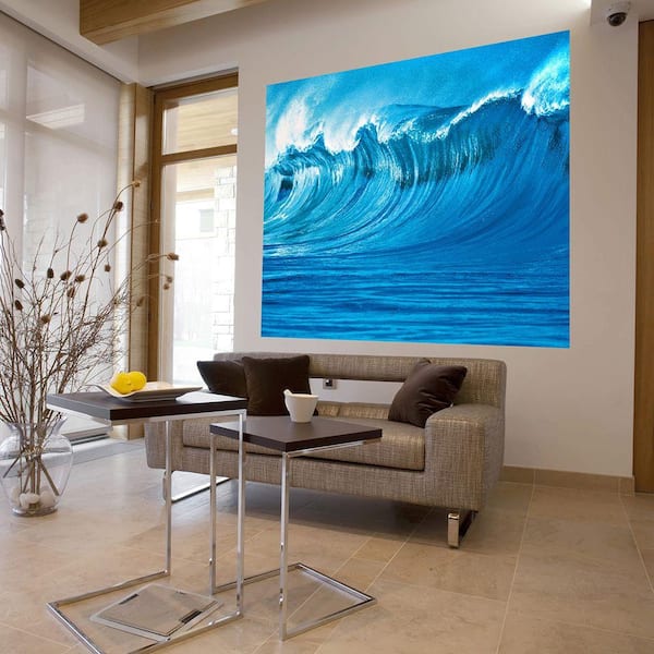 Ideal Decor 79 in. H x 63 in. W The Wave Wall Mural