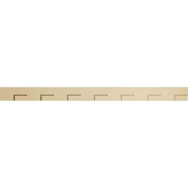 1 in. D x 6 in. W x 84 in. L Primed Polyurethane Panel Moulding
