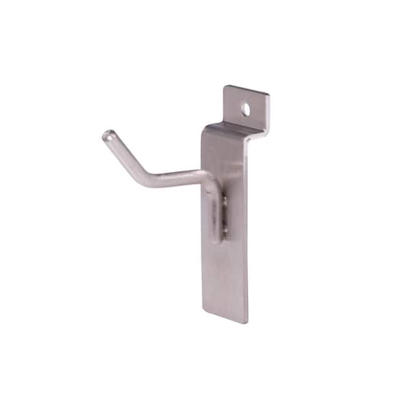 Econoco 2 in. Satin Nickel Hook for Slatwall (Pack of 96)