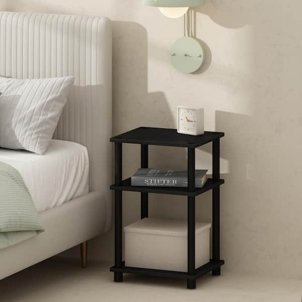 Furinno Just Americano/Black 13.4 in W Nightstands N211087AM - The Home ...