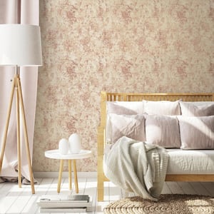 Distressed Gold Leaf Rose Peel and Stick Wallpaper (Covers 56 sq. ft.)